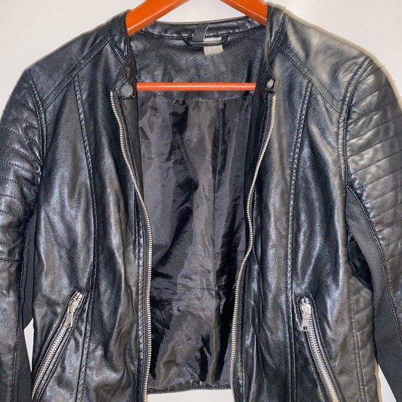 Faux leather jacket H&M size M - Picture 2 of 3